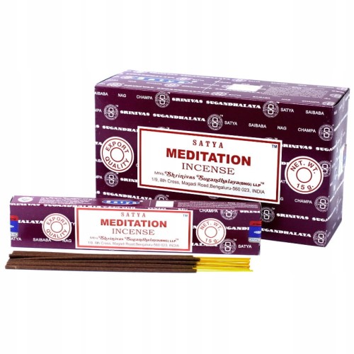 Kadzidełka indyjskie Meditation SATYA 180g