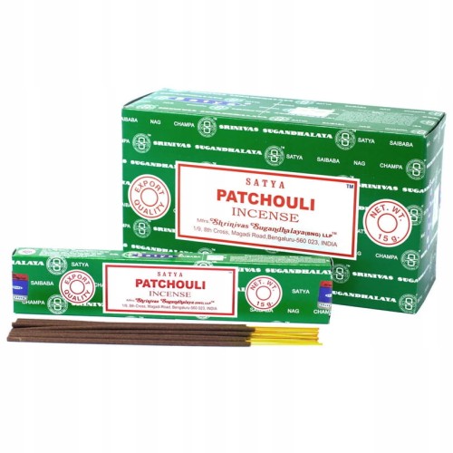 Kadzidełka indyjskie SATYA Paczuli Patchouli 180g