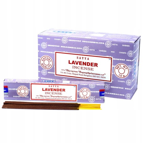 Kadzidełka indyjskie LAWENDA 180g Satya