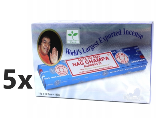 Kadzidełka Nag Champa Satya 5x180g