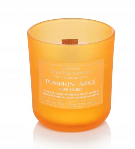Świeca z drewnianym knotem Pumpkin Spice 150g