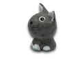 Figurka mały Kot z drewna szary 6cm