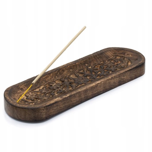 Owalna Podstawka pod Kadzidełka 30x10cm Kwiaty