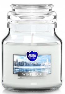 Świeca zapachowa w słoiku Zimowe Powietrze 28h