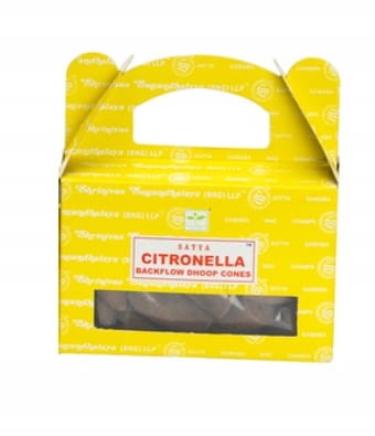 Kadzidełka stożkowe Backflow Satya Citronella 24szt