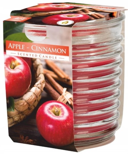 Świeca zapachowa w szkle Jabłko Cynamon 28h