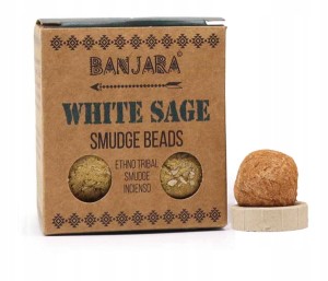 Kadzidełka Kule Banjara - Biała Szałwia 5szt 40g