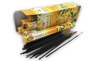 Kadzidełka zapachowe HEM Wanilia Pomarańcza 120szt