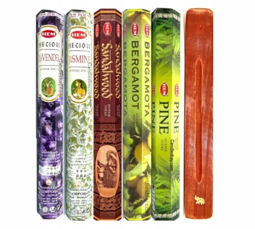 Kadzidełka mix do Aromaterapii 100szt HEM + podstawka