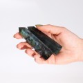 Wieża z Labradorytu z Madagaskaru 1szt 8x2,5cm