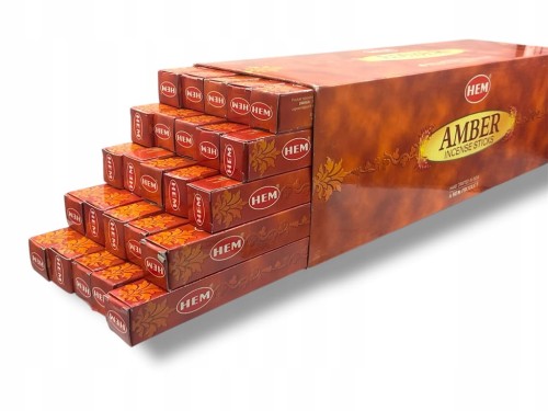 Kadzidełka zapachowe HEM Amber Bursztyn 200szt