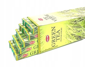 Kadzidełka indyjskie Hem Zielona Herbata 200szt