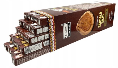 Kadzidełka Masala 175szt – czerwony sandałowiec | Darshan Incense