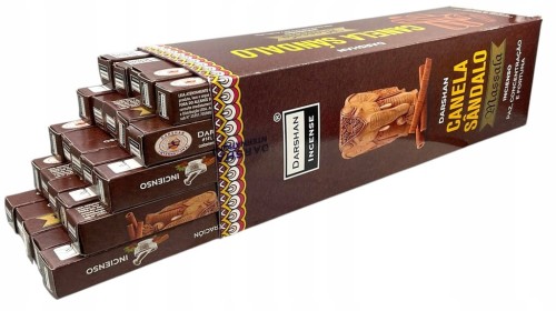 Kadzidełka Masala 175szt – cynamon i sandałowiec | Darshan Incense