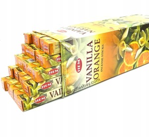 Kadzidełka indyjskie Hem Wanilia Pomarańcza 200szt