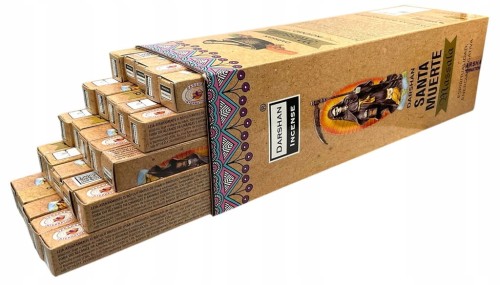 Kadzidełka Masala 175szt – Santa Muerte Black | Darshan Incense