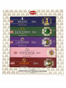 Zestaw Kadzidełek premium HEM Masala 5x15g