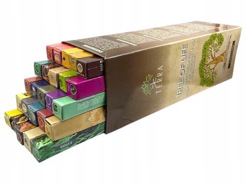 Zestaw kadzidełek zapachowych Terra - MIX 25 zapachów