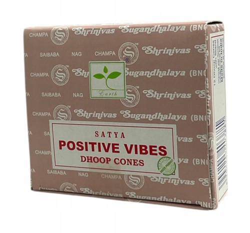 Kadzidełka Stożkowe Positive Vibes SATYA 12szt