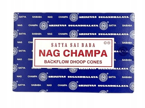 Kadzidełka Backflow Satya Nag Champa 10szt
