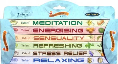 Zestaw 6 zapachów kadzidełek Tulasi - Aromaterapia