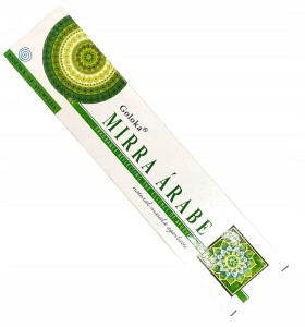 Kadzidełka pyłkowe Goloka Mirra Arabska 15g