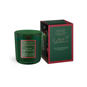 Świeca z drewnianym knotem Winter Wonderland 150g