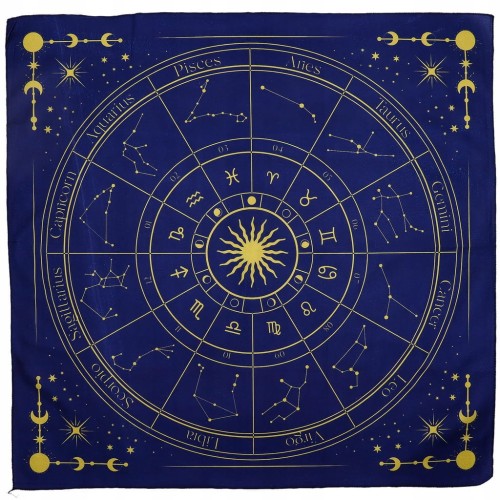 Tkanina do Czytania Tarota - Zodiak 75x75 cm