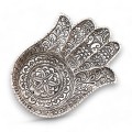 Podstawka pod Kadzidełka z Aluminium 18x13cm - Duża Hamsa