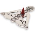 Podstawka pod Kadzidełka z Aluminium 12x12cm - Joga 7 Czakr