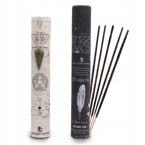 Kadzidełka Ancient Witch 12szt Dobrobyt + Wahadełko i mapa