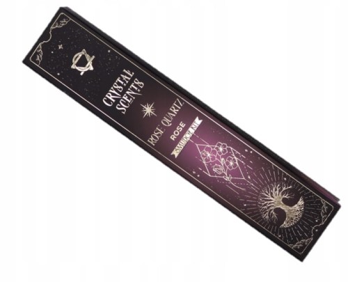 Kadzidełka indyjskie z kamieniem - Róża i Kwarc Różowy