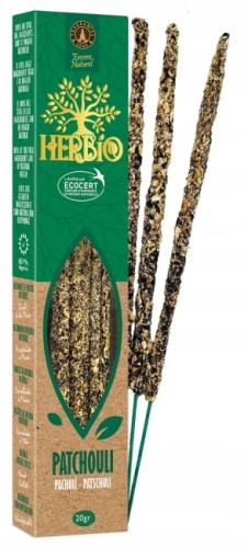 Kadzidełka botaniczne Herbio Ecocert Paczula 20g