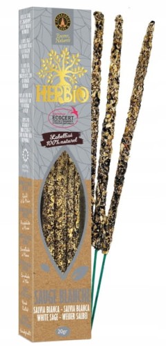 Kadzidełka botaniczne Herbio Ecocert Biała Szałwia 20g
