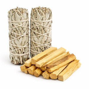 Kadzidła Zestaw Oczyszczający 2x Biała Szałwia i 100g Palo Santo
