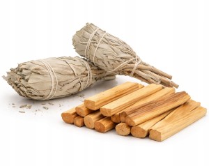 Kadzidła Zestaw Oczyszczający 2x Biała Szałwia i 100g Palo Santo