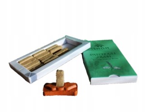 Kadzidełka Aromatika cegiełki Paczuli + podstawka 15szt