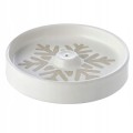Ceramiczna podstawka pod kadzidełka płatek 10,5 x 10,5 cm