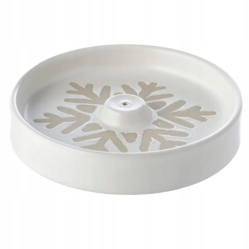 Ceramiczna podstawka pod kadzidełka płatek 10,5 x 10,5 cm