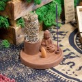 Podstawka na Palo Santo i Pęczki Budda - Naturalna Terakota