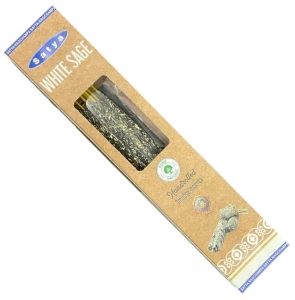 Naturalne Botaniczne Kadzidełka Satya - Biała Szałwia 9szt
