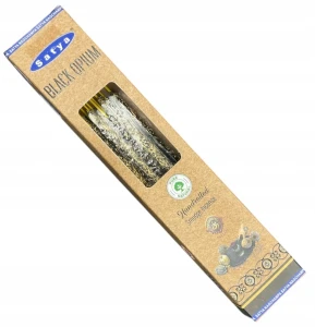 Naturalne Botaniczne Kadzidełka Satya - Black Opium 9szt