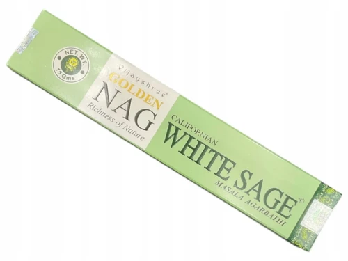 Kadzidełka pyłkowe Golden Nag - Biała Szałwia 15g