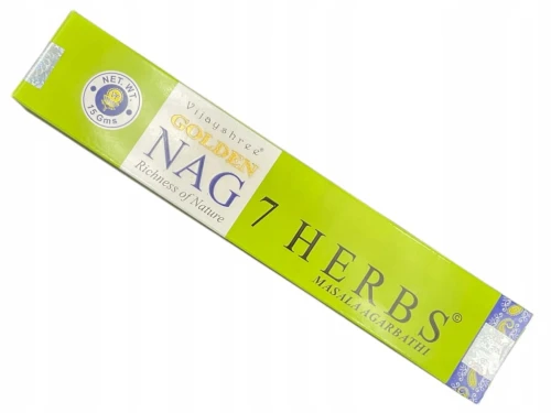 Kadzidełka pyłkowe Golden Nag - 7 Herbs 15g