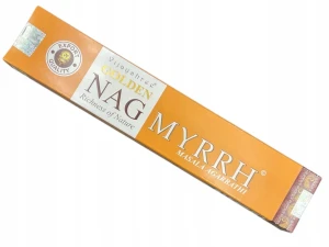 Kadzidełka pyłkowe Golden Nag - Mirra 15g