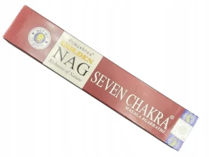 Kadzidełka pyłkowe Golden Nag - 7 Czakr 15g