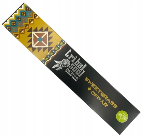 Kadzidełka Tribal Soul Słodka Trawa i Cedr z piórkiem 15g