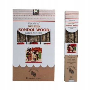 Kadzidełka Żywiczne na patyku Drzewo Sandałowe 30g Golden