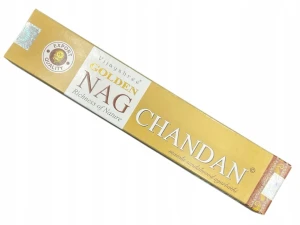 Kadzidełka pyłkowe Golden Nag - Chandan 15g