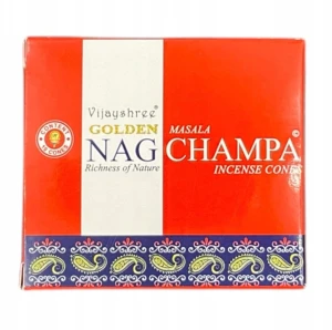 Kadzidełka stożkowe Golden Nag - Champa 24g